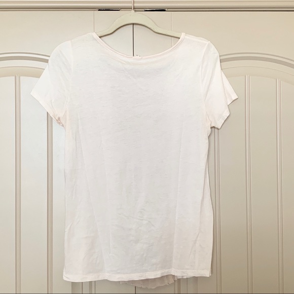 🌸 3 for $30 🌸 J.Crew Cascading Ruffle Front T-Shirt - Picture 2 of 4